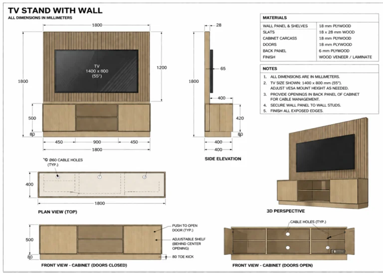 Cad drawing media wall